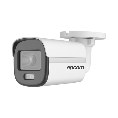 [B8-TURBO-C] Bala TURBOHD 2 Megapíxel (1080p) / Lente 2.8 mm / ColorVu / Imagen a color 24/7 / METAL / Luz Blanca 20 mts / Exterior IP67 / TVI-AHD-CVI-CVBS / dWDR