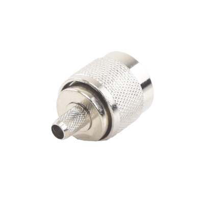 [TT-CON-532] Conector N Macho para 75 Ohm de Anillo Plegable para Cable RG-59, Niquel/Oro/Teflón