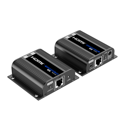 [TT372EDID4K] Kit Extensor HDMI | Hasta 70m 1080p | 40m 4K@30Hz | Compatible con HDCP | Cable Cat 6 Recomendado | Soporta Múltiples Resoluciones | Soporta PoC | Salida Loop