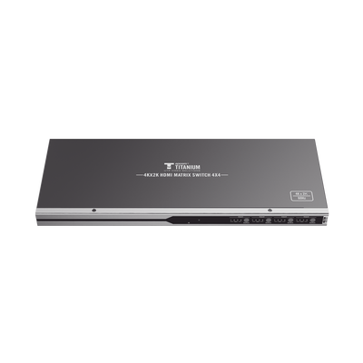 [TT-414-V2.0] MATRICIAL 4 x 4 / 4 Entradas y 4 Salidas en HDMI /  4K × 2K @ 60Hz / 18Gbps / HDMI 2.0 / HDCP 2.2 / 3D / Conmutación por Botón, RS232 o Control Remoto / IDEAL PARA CENTROS DE MONITOREO, COMPARACION Y ANALISIS.