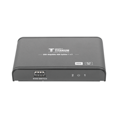 [TT312HDR-V2.0] Divisor (Splitter) HDMI 4K de 1 Entrada a 2 Salidas (Simultaneas) / Soporta 4K×2K / Ajuste de resoluciones EDID / HDR / HDMI 2.0 /  HDCP 2.2  / Soporta formatos de Audio Dolby Digital / Longitud del cable de entrada y salida ≤10m.