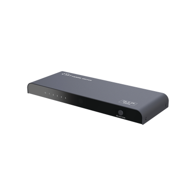 [TT501V2.0] Switch Conmutador HDMI de 5 entradas a 1 salida / 4K @ 60Hz / HDMI 2.0 / HDCP 2.0 / HDMI 3D / Soporta audio estándar, DSD (Direct Stream Digital) y HD (HBR) / Diferentes modos de conmutación, Manual, Control Remoto y RS232.