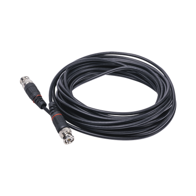 [DIY-8M-HD] Cable Coaxial Armado con Conector BNC (Video) / Longitud de 8 mts / Optimizado para Cámaras 4K / Uso en Interior