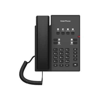 [H1] Teléfono IP para Hotelería, profesional con 8 teclas programables para servicio rápido, plantilla personalizable con PoE 