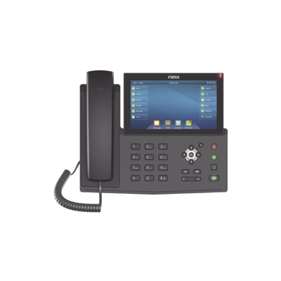 [X7-F] Teléfono IP empresarial para 20 lineas SIP, pantalla táctil, Bluetooth integrado para diadema, PoE y hasta 127 botones DSS con doble puerto Gigabit, soporta recepción de video