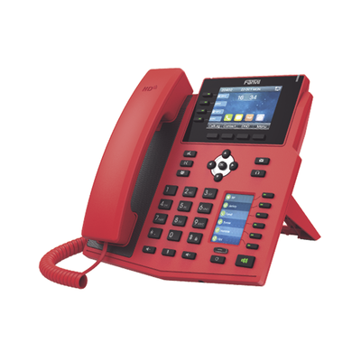[X5U-R] Teléfono IP Empresarial con Estándares Europeos, 16 lineas SIP con pantalla LCD de 3.5" a color, 6 teclas DSS/BLF, puertos Gigabit, IPv6, Opus y conferencia de 3 vías, PoE/DC (incluye fuente).
