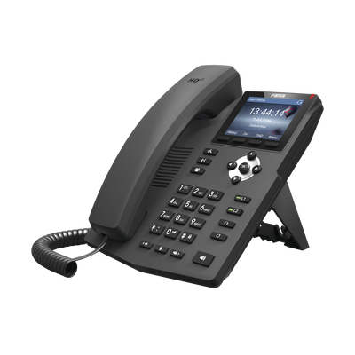 [X3G] Teléfono IP empresarial para 2 lineas SIP con pantalla LCD de 2.8 pulgadas a color, puertos Gigabit y conferencia de 3 vías, PoE 