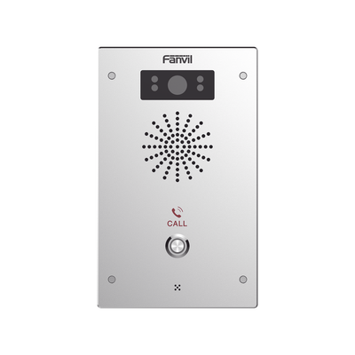 [I16V] Video Intercomunicador IP, 2 líneas SIP, 2 relevadores con botón para llamada, Onvif, anti-vandálico, PoE, IP65 e IK10, PoE