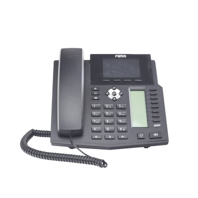 [X5S] Teléfono IP empresarial para 16 lineas SIP con 2 pantallas LCD a Color, 8 teclas BLF/DSS y conferencia de 3 vías, PoE