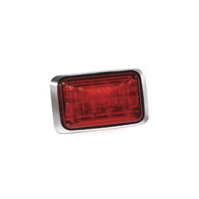[QL-64-RR] Luz de advertencia Quadraflare LED, Mica color Rojo y LED Rojo (no incluye montaje) 