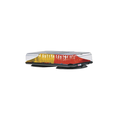 [454-301-CAR] Barra de luces Highlighter LED Solaris con montaje de succión e imán (2 colores, domo claro). Ámbar/Rojo.