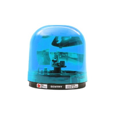 [448-112-03] Luz giratoria SENTRY con reflector tipo parabólico, color azul