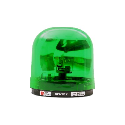 [448-112-06] Luz giratoria SENTRY con reflector tipo parabólico, color verde