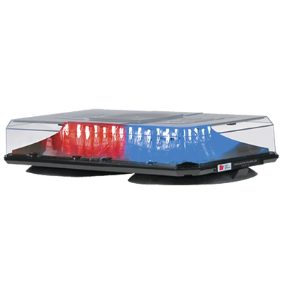 [454-300-CRB] Barra de luces Highlighter LED Solaris con montaje de succión e imán (2 colores, domo claro). Azul/Rojo.