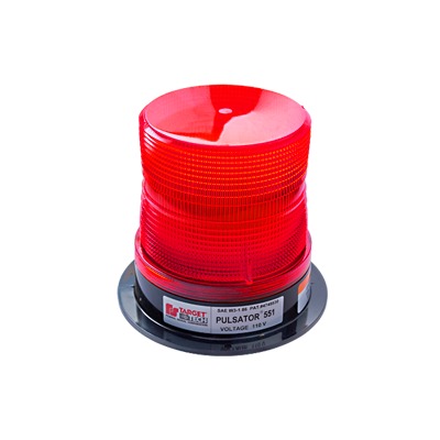 [211-820-04] Estrobo PULSATOR 551 Plus, color rojo, montaje permanente