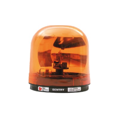 [448-114-02] Luz giratoria SENTRY con reflector tipo parabólico de 95dpm, color ámbar, 24 Vcc