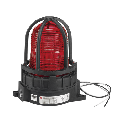 [191XLS-120240-R] Luz de advertencia LED color Rojo para ubicaciones peligrosas, montaje para superficies, 120/240Vca, 