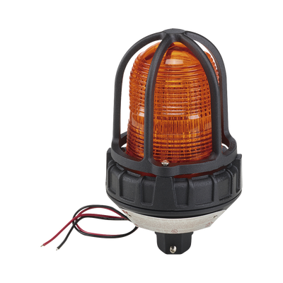 [151XST-012024-A] Luz estroboscópica para ubicaciónes peligrosas,  montaje tipo tubo, 12-24 VCD, color Ámbar