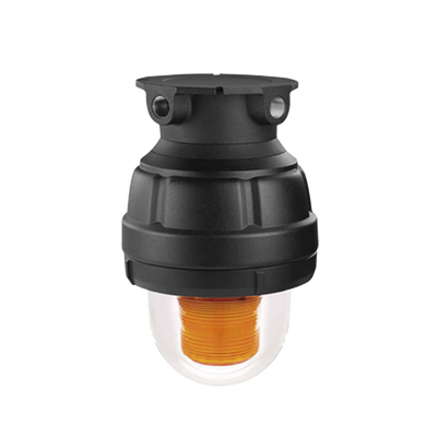 [27XST-024-A-MOD] Luz de Advertencia LED color Ámbar a prueba de explosión para uso en Clase I, Div. I, Grupos C y D; Clase I, Div. 2, Grupos A, B, C y D; Clase II, Div. 1, Grupos E, F y G; Clase III, no incluye Montaje