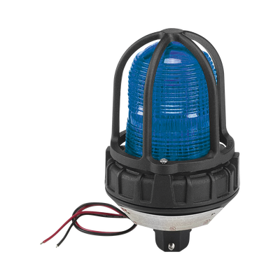 [151XST-012024-B] Luz estroboscópica para ubicaciónes peligrosas,  montaje tipo tubo, 12-24 VCD, color Azul