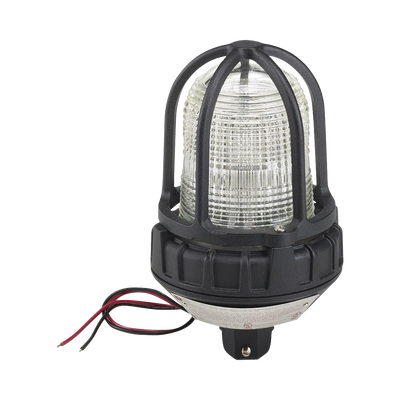 [191XL-024-C] Luz de advertencia LED para ubicaciónes peligrosas, montaje tipo tubo, 24 VCD, LED color Claro