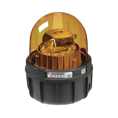 [371LED-120-A] LED de advertencia giratorias Commander®, Tipo 4X, carcasa IP66 Listado por UL y cUL , 120 VCA, color ámbar, Para Ubicaciones y Ambientes Peligrosos
