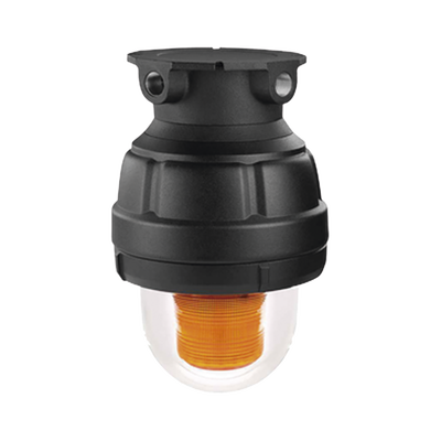 [27XST-120-A] Luz estroboscópica a prueba de explosiones ideal para ambientes peligrosos, 120Vca, ámbar, montaje no incluido