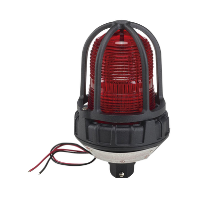 [151XST-012-024-R] Luz estroboscópica para ubicaciónes peligrosas,  montaje tipo tubo, 12-24 VCD, color Rojo