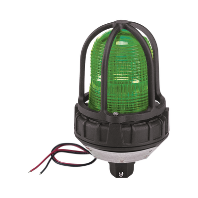 [191XL-024-G] Luz de advertencia LED para ubicaciónes peligrosas, montaje tipo tubo, 24 VCD, LED color Verde