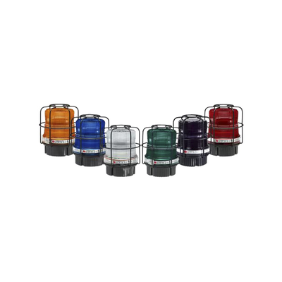 [FB2LEDX-QC-120240] Fireball LED Luz de advertencia de color cuádruple para Clase I, División 2, Grupos A, B, C y D; Clase II, División 2, Grupos F y G; Clase III 120-240 VCA