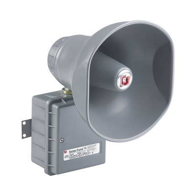 [300GCX-120] Altavoz amplificado selectone 15W, para ubicaciones peligrosas, 120 Vca, gris