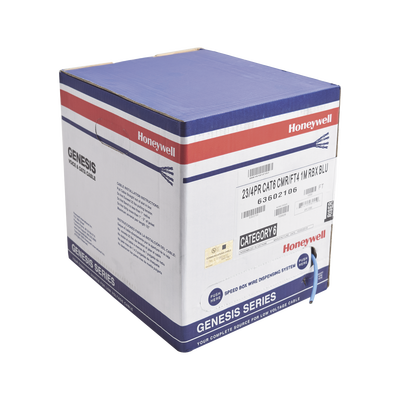 [6360-2106/1000] Bobina de Cable de 305 Metros (1000 Pies) / UTP Cat6 / Color Azul / UL, CMR, SPNLS / Probado a 350 Mhz / Para Aplicaciones de CCTV, Redes de Datos, IP Megapixel, Control RS485