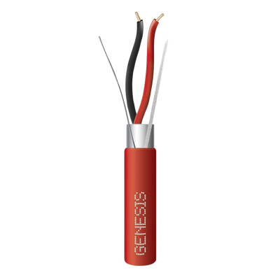 [4606-1004/1000] Carrete de Alambre 305 Metros (1000 Pies) / 2 x 16 AWG Blindado / PLENUM / Para Alarmas de Incendio