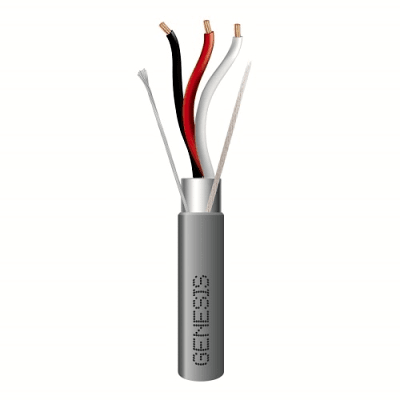 [2228-1109] Bobina de 305 Metros (1000 Pies) de Cable 3 x 18 AWG / Riser / BLINDADO / Tipo FPLR, CMR, CL3R / Color Gris / Para Aplicaciones en Sistemas de Seguridad, Audio, Control y Otras Aplicaciones