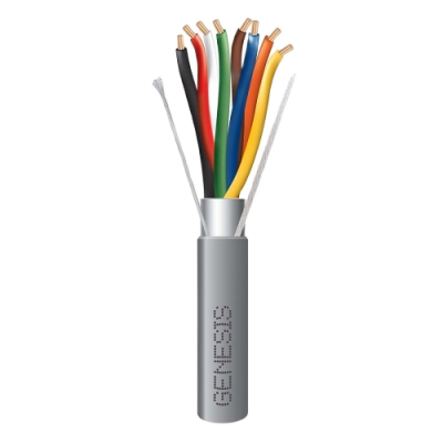 [2207-1109] Bobina de 305 Metros (1000 Pies) / Cable de Cobre / 8 x 22 AWG / Riser / Tipo CMR-CL3R / Blindado / Gris / Para Aplicaciones de Control de Acceso / Alarmas de Intrusión / Automatización / Interfonos y TV Porteros