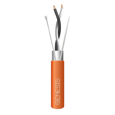 [3320-2103] Bobina de 305 Metros (1000 Pies) / Cable 2 x 22 AWG / Color Naranja / Blindado / Plenum / Trenzado para Aplicaciones de Transmisión de Datos a Alta Velocidad para Automatización, EIA-485, BACnet y Otros Sistemas de Comunicación