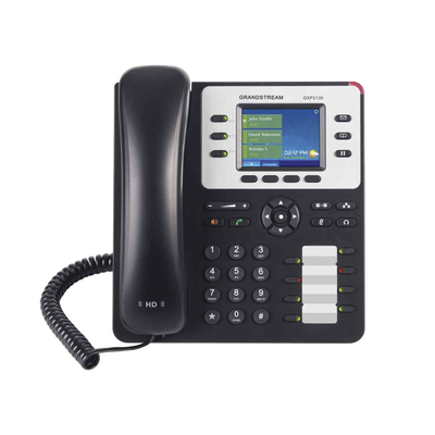 [GXP-2130] Teléfono IP Empresarial de 3 Líneas con 4 teclas de función, 8 teclas de extensión BLF y conferencia de 4 vías. PoE