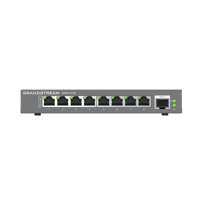[GWN7701M] Switches de red Multi-Gigabit de 2.5G No Administrable / 8 Puertos RJ45 de 100/1000/2500Mbps / 1 puerto de fibra SFP+