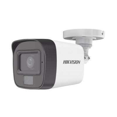 [DS-2CE16D0T-LFS] [Dual Light + ColorVu] Bala TURBOHD 2 Megapixel (1080p) / Lente 2.8 mm / 30 mts IR EXIR + 20 mts Luz Blanca / Micrófono Integrado / Gran Angular 101° / Exterior IP67 / 4 Tecnologías