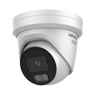 [DS-2CD2387G3-LI2UY] [Dual Light + ColorVu 3.0 + HikAI] Turret IP 8 Megapixel / Lente 2.8 mm / 30 mts IR + Luz Blanca / 2 Microfonos Integrados / Exterior IP67 / WDR 130 dB / ACUSENSE 3.0 / Metal / NEMA 4X / ACUSEEK