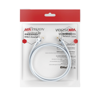 [DS-1NP6UEC0-200-W] Cable de Parcheo (Patch Cord) / UTP / Cat. 6 (24 AWG) / 2 Metros (6.56 Pies) / Color Blanco/ Ideal para PoE+ / Interior