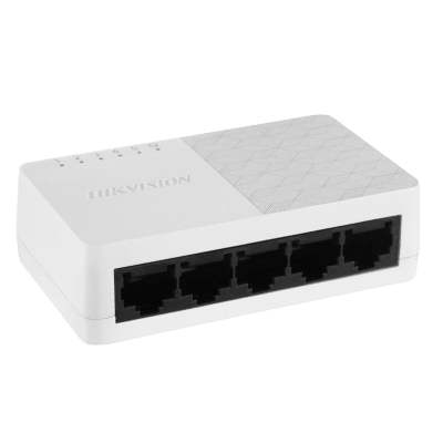[DS-3E0505D-O] Switch Gigabit / No Administrable de Escritorio con 5 puertos 10 / 100 / 1000 Mbps / Diseño Compacto y Estético