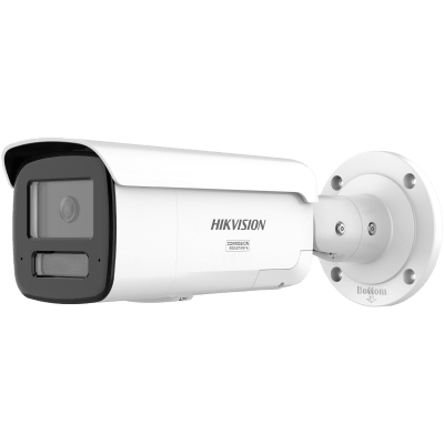 [DS-2CD2T47G3-LIS2UY/SRB] [Dual Light + ColorVu 3.0 + HikAI] Bala IP 4 Megapixel / Lente 4 mm / 60 mts IR + Luz Blanca / Exterior IP67 / Estrobo Azul y Rojo / WDR 130 dB / ACUSENSE 3.0 / Metal / NEMA 4X / ACUSEEK