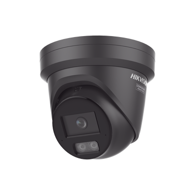 [DS-2CD2347G3-LI2UY(BLACK)] [Dual Light + ColorVu 3.0 + HikAI] Turret IP 4 Megapixel / Lente 2.8 mm / 30 mts IR + Luz Blanca / 2 Microfonos Integrados / Exterior IP67 / WDR 130 dB / ACUSENSE 3.0 / Metal / NEMA 4X / ACUSEEK