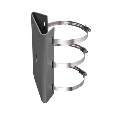 [DS-1275ZJ-BJH/600MM] Montaje para Poste Vertical / Diametro de 400 a 600 mm / Acero Galvanizado (SUS304) / Color Plateado
