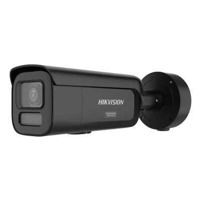 [DS-2CD2647G3-LIZSY(BLACK)] [Dual Light + ColorVu 3.0 + HikAI] Bala IP 4 Megapixel / Lente Mot. 2.8 a 12 mm / 60 mts IR + Luz Blanca / Exterior IP67 / WDR 130 dB / ACUSENSE 3.0 / Microfono Integrado / Metal / NEMA 4X / ACUSEEK