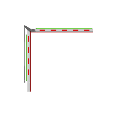 [307500825] Brazo Articulado 3 mts (1.5+1.5) con Iluminación para Barreras Hikvision Serie DS-TMG320
