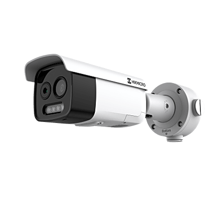 [HM-TD2628-3/G1/T3A] (HIKMICRO) Cámara Bala IP Bi-Espectral  / Térmica (256 X 192 / 3.6 mm) + Óptica (5 MP / 4.3 mm) / GUANLAN AI / Detección Térmica de Incendios y Humos / Medición de Temperatura -20°