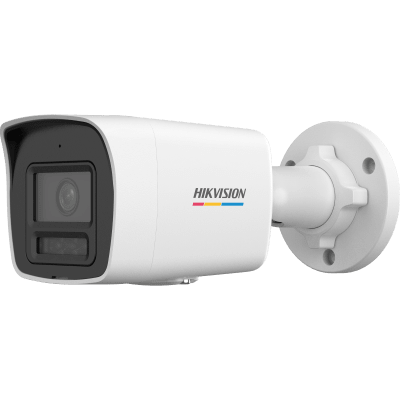 [DS-2CD1047G3-LIUF] [ColorVu 3.0 + MD 3.0] Bala IP 4 Megapixel / Lente 2.8 mm / Dual Light (30 mts IR + 30 mts Luz Blanca) / Micrófono Integrado / Detección de Movimiento 3.0 / Exterior IP67 / WDR / PoE / Micro SD 
