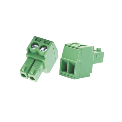 [101305175] Bornera Verde Conector Macho de 3.5 mm para Paneles de Acceso, Cámaras, Múltiples Dispositivos/ 2 Tornillos